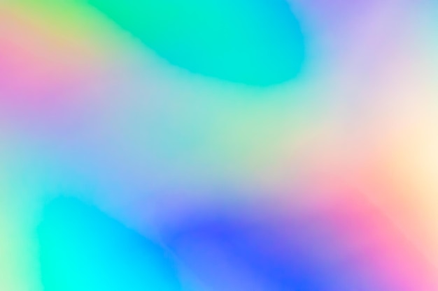 Abstracto borroso holográfico de papel de arco iris de fondo iridiscente