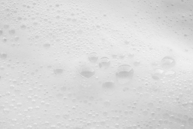 Foto abstracto de las burbujas de espuma de jabón blanco de fondo de textura
