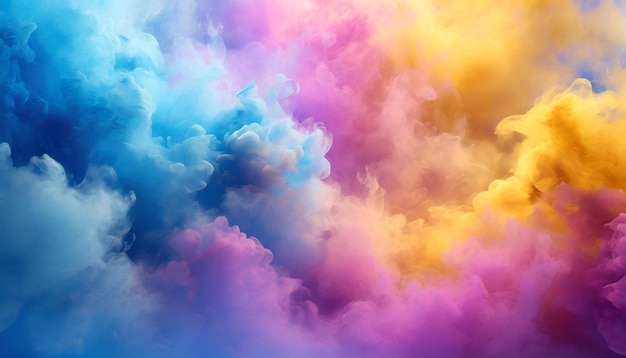 Abstracto Cielo multicolor Textura de niebla futurista Nubes coloridas limpias y nítidas para su página web