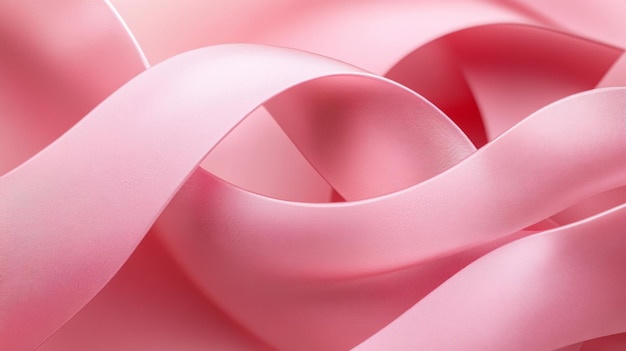 Abstracto cinta rosa con textura curva suave