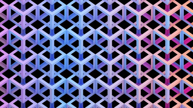 Abstracto color claro estructura de barra cuadrada caótica fondo fondo geométrico renderizado en 3D