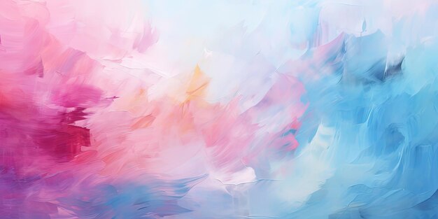 Abstracto de color pastel mancha traza de pincel de fondo ilustración de pancarta arte azul rosa aceite y acrílico mancha mancha lienzo pintura patrón de textura de la pared