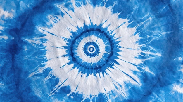 Abstracto colorido azul branco desenho de arte espiral girar gravata corante padrão padrão tecido padrão têxtil