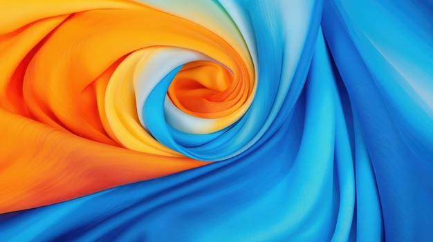 Foto abstracto colorido diseño de arte en espiral remolino corbata tinte batic patrón textil tela textura de fondo