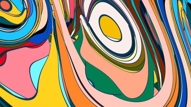 Abstracto colorido fluido psicodélico de fondo para el festival de música