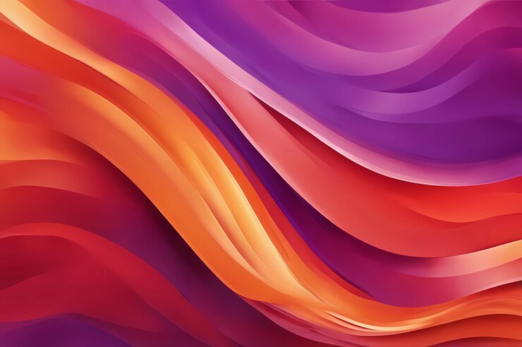 Abstracto colorido fondo ondulado con tonos de naranja rojo y púrpura