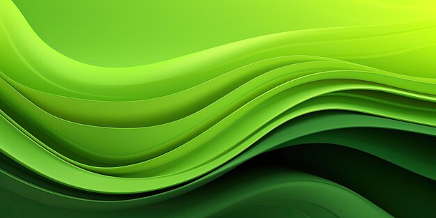 Abstracto colorido neon cores verdes e gradientes ondas textura pano de fundo panorama bandeira