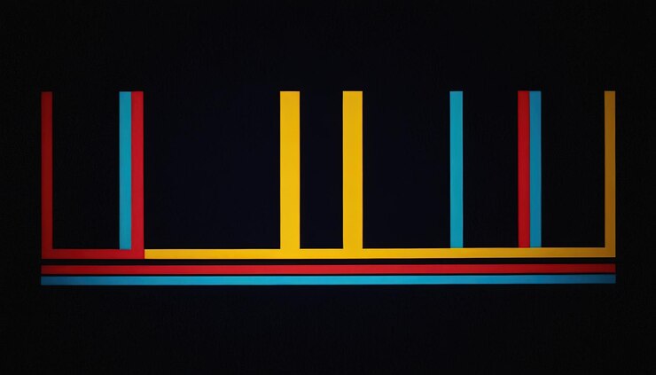 Foto abstracto colorido sonido arco iris velocidad de neón