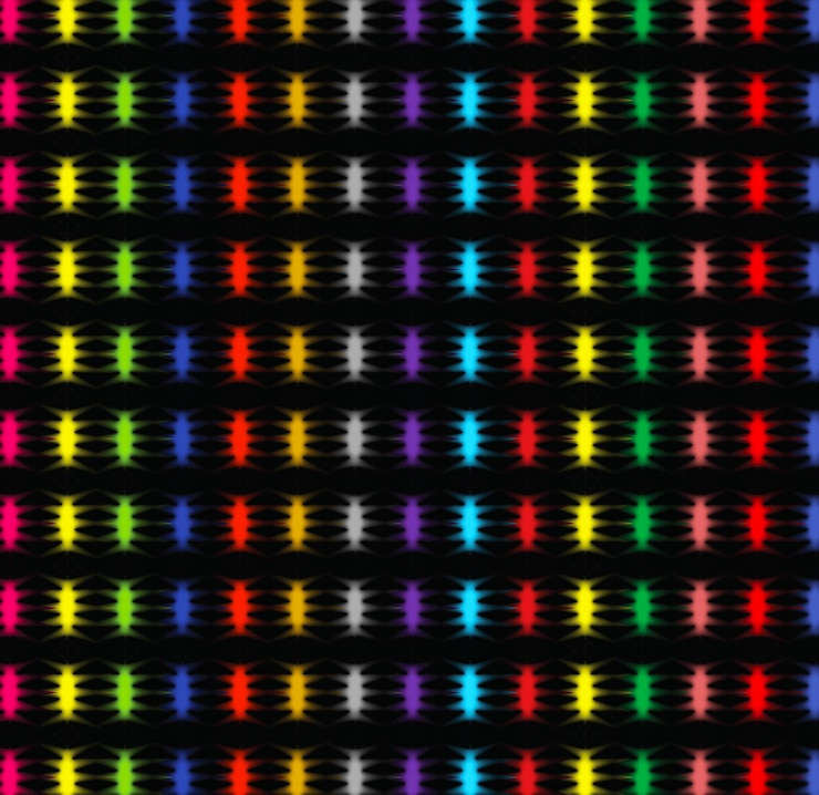 Foto abstracto com fundo colorido