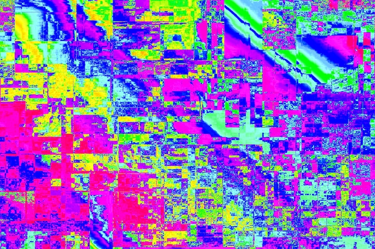Foto abstracto contexto de colores