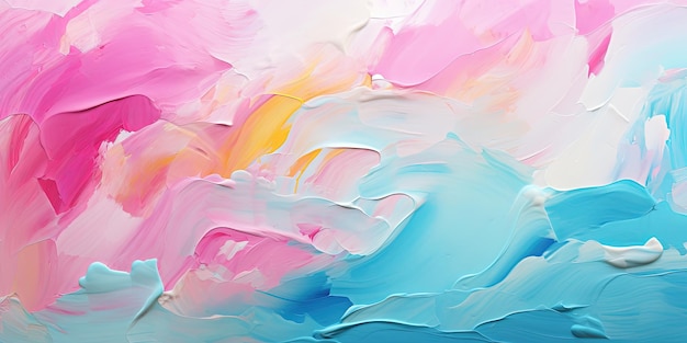 Abstracto cor pastel mancha pincel de fundo bandeira ilustração rosa azul arte óleo e acrílico mancha mancha tela pintura padrão de textura de parede