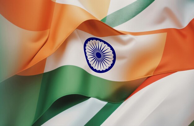 Abstracto creativo Bandera tricolor india pintura en acuarela de fondo Día de la República de la India Día de la Independencia de la India Generativo Ai