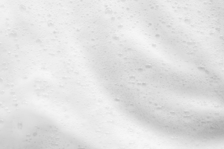 Foto abstracto de espuma de sabão branca bolhas de textura de fundo