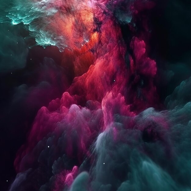 Foto abstracto de fundo da nebulosa