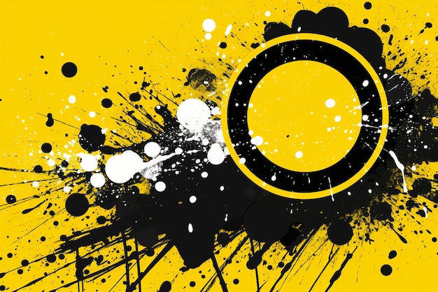 Foto abstracto de fundo grunge amarelo brilhante