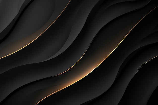 Abstracto de luz de linha de fundo preto moderno