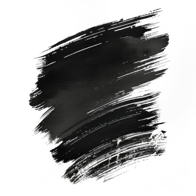 Foto abstracto de traço de pincel preto