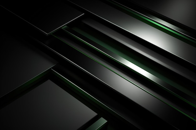 Abstracto diagonal fundo preto e verde luz escura com gradiente com textura metálica Isto é