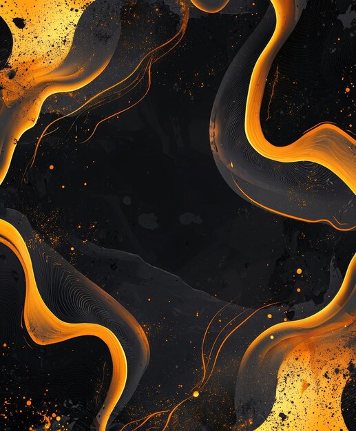 Abstracto dinámico Gradiente de líquido giratorio Patrones geométricos Diseño de explosión cósmica brillante