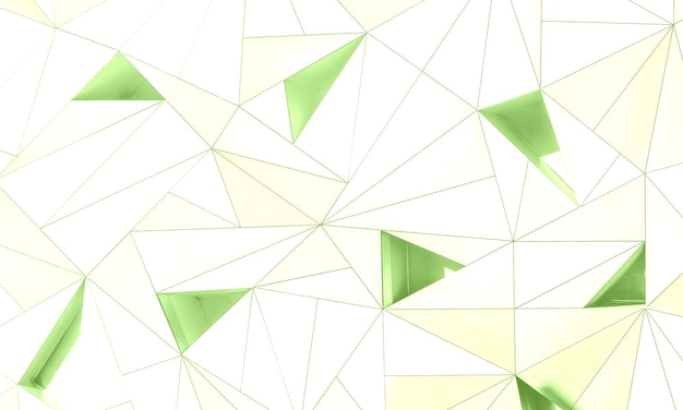 Abstracto diseño de fondo geométrico 3D Luz Máximo color verde