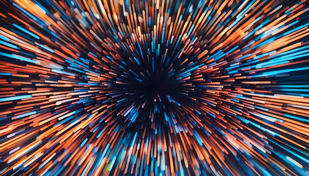 Abstracto diseño de movimiento de zoom radial gradiente borroso