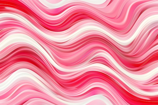 Abstracto Diseño de patrones ondulados rosados y blancos