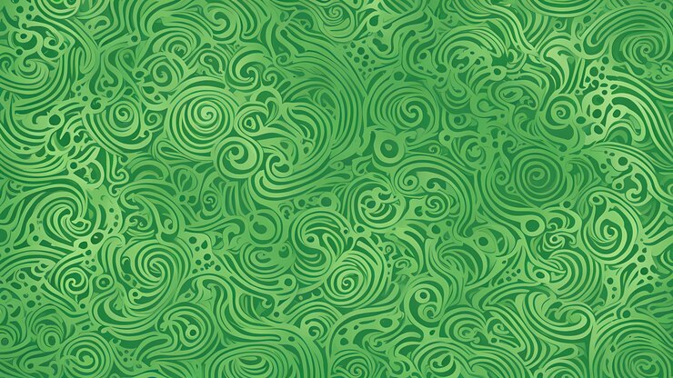 Abstracto Diseño de remolinos y patrones verdes