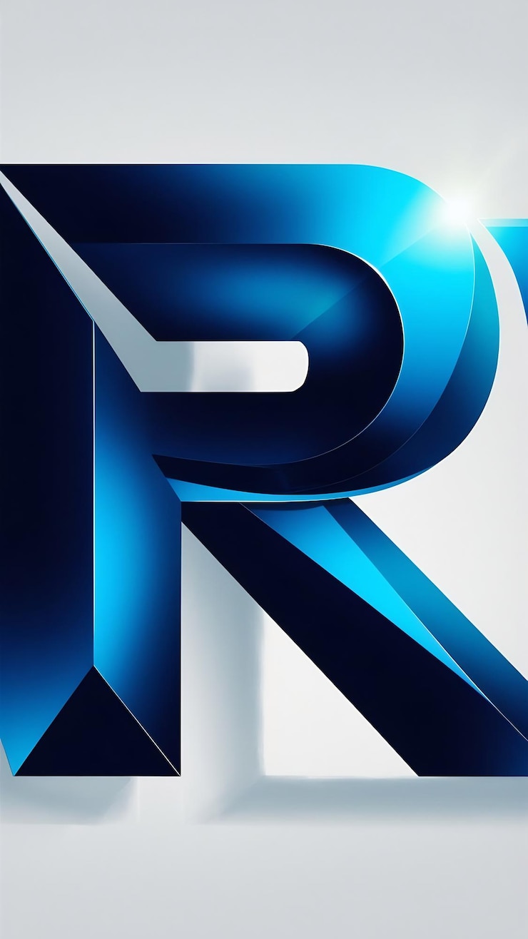 Foto abstracto diseño vectorial de la letra r, el logotipo, el icono, el signo y el símbolo