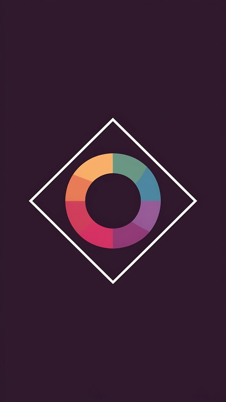 Foto abstracto divertido colorido rombo icono letra o logotipo diseño vectorial de señales