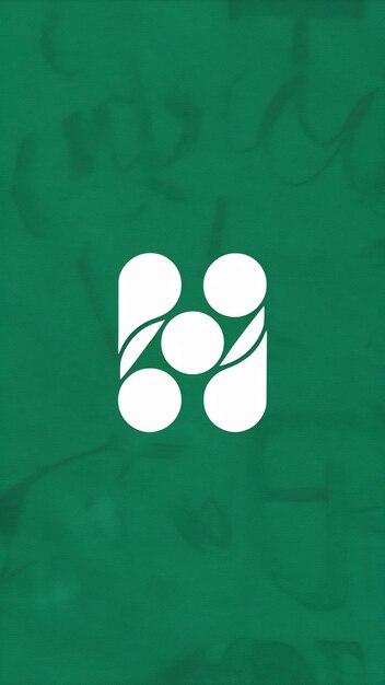 Abstracto elementos de forma divertida el logotipo de la compañía el icono de la señal de la letra H el registro