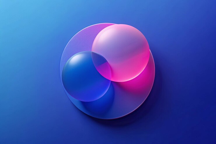 Foto abstracto esferas bubble fondo vibrante colorido ilustración 3d diseño de imágenes