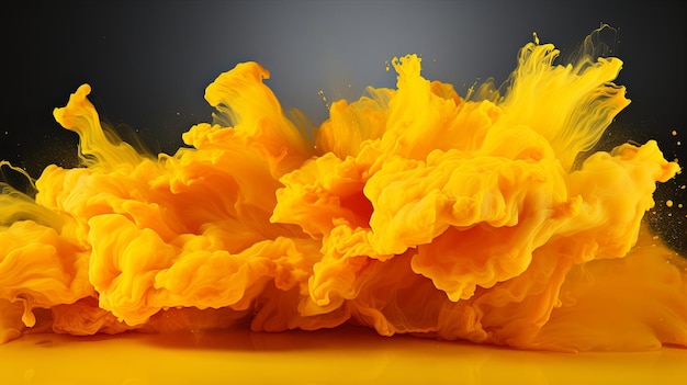 Abstracto espalhamento de tinta de fumaça colorida fundo ou explosão de pó de aquarela colorida
