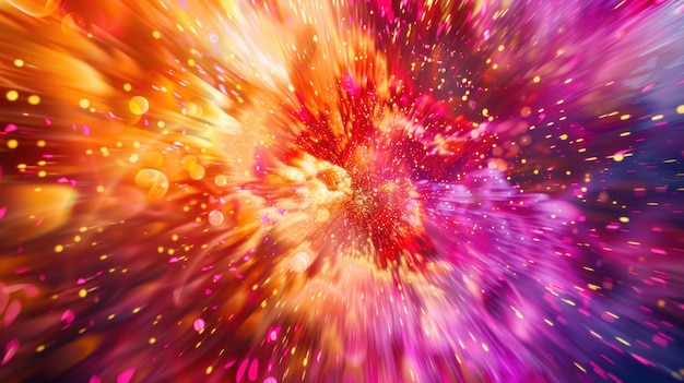 Abstracto Explosión de luz colorida