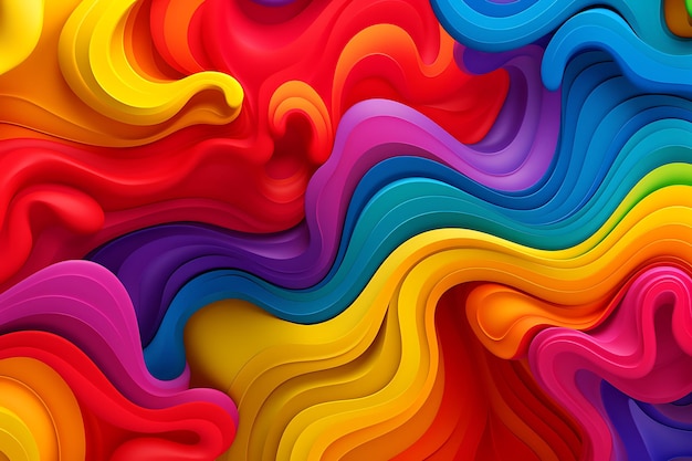 Abstracto fluido de néon cor efeito 3D desenho de fundo multiuso