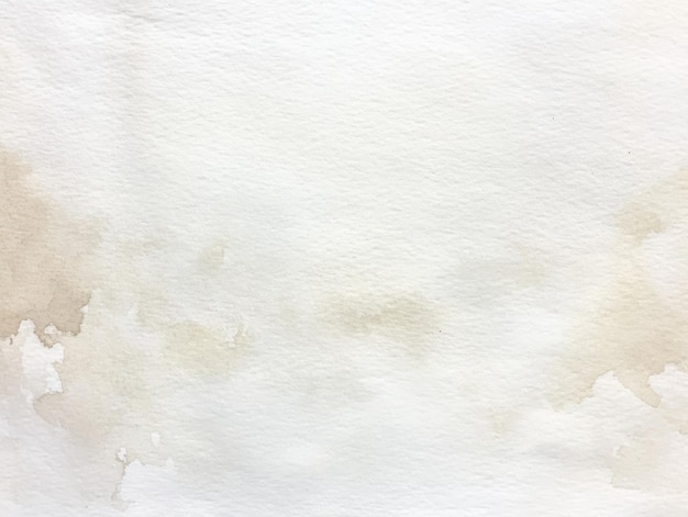 Abstracto Fondo de acuarela con manchas beige en papel blanco