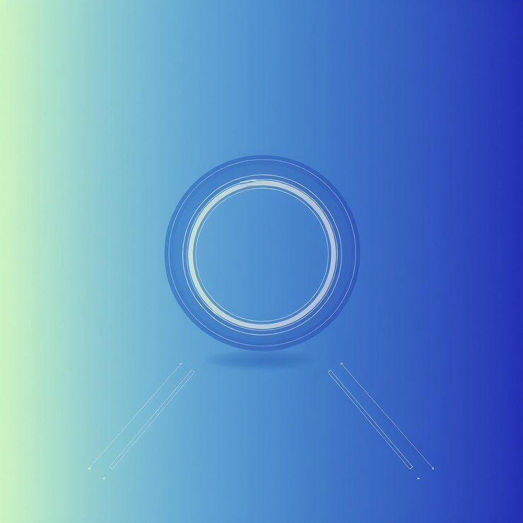 Foto abstracto fondo azul con círculo