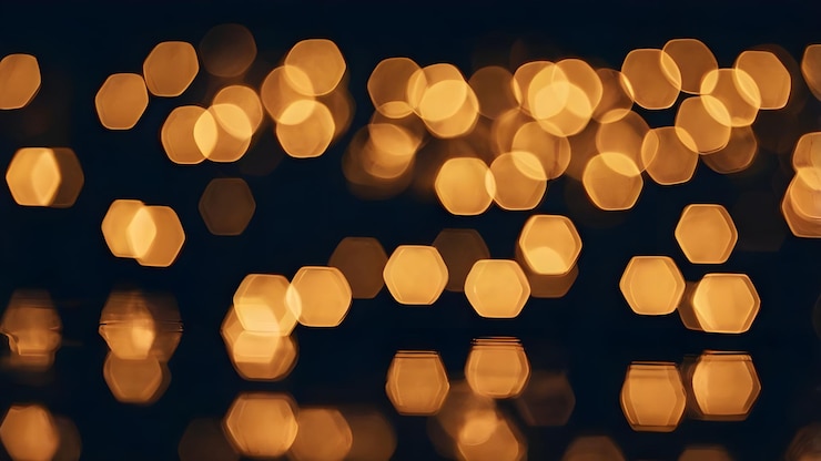 Foto abstracto fondo de bokeh circular de las luces de navidad concepto de vacaciones