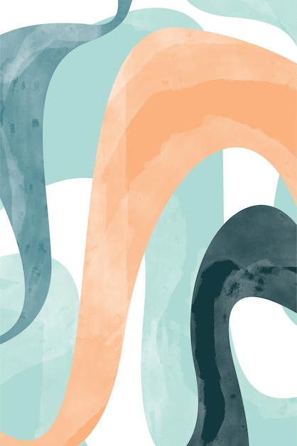 Abstracto Fondo de color beige curvilíneo
