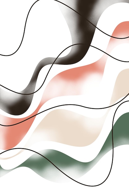 Abstracto Fondo de color beige curvilíneo