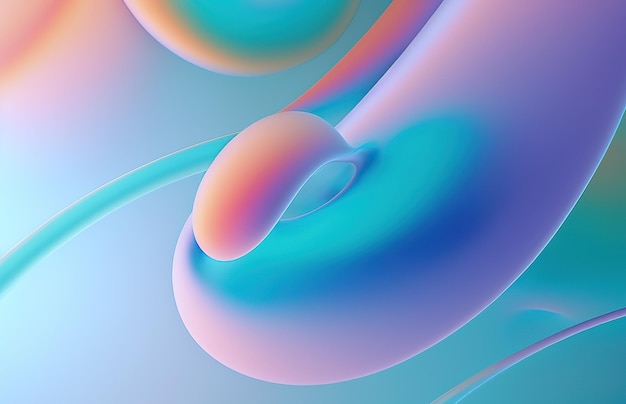 Abstracto Fondo colorido con líneas lisas Arte digital vibrante para diseño moderno