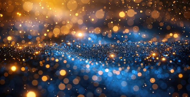 Abstracto Fondo festivo con luces brillantes