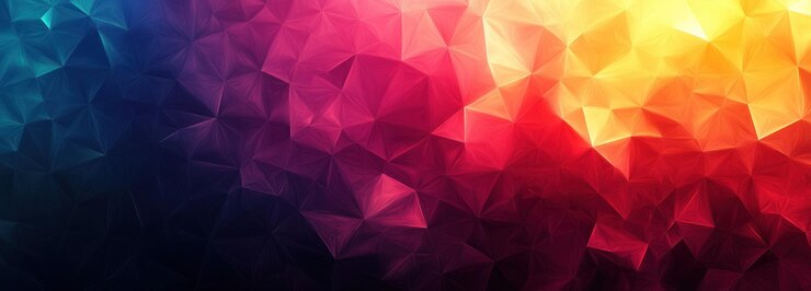 Foto abstracto fondo geométrico de colores con triángulos