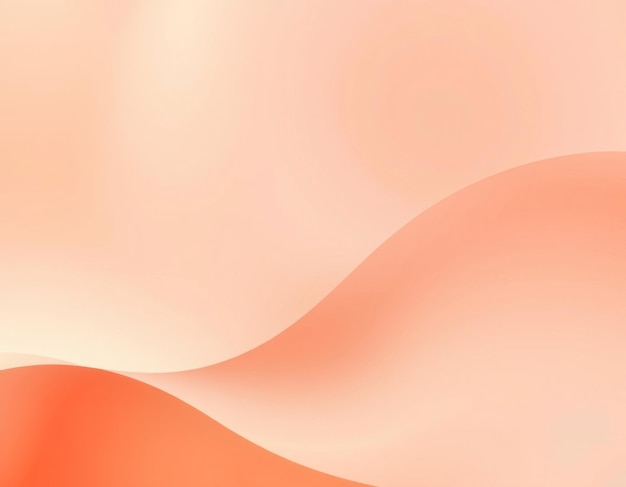 Abstracto Fondo de gradiente de melocotón y coral con forma de onda suave