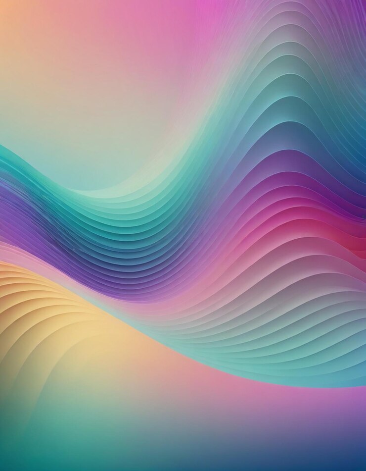 Abstracto Fondo gradiente con ondas delicadas