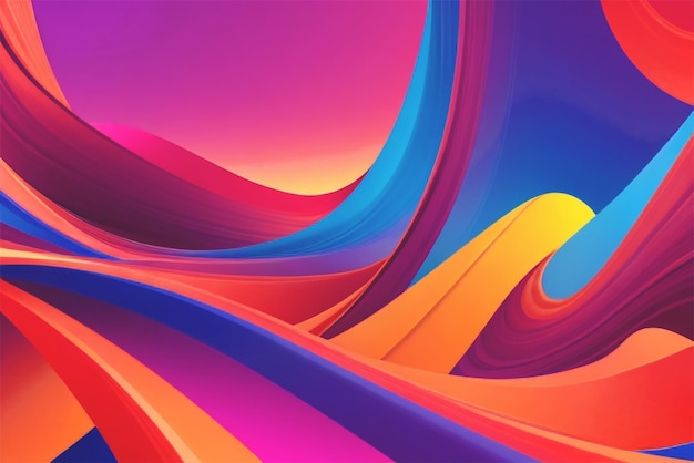 Abstracto de fondo de gradiente de patrón de onda multicolor
