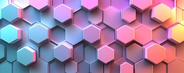Abstracto Fondo hexagonal Patrón geométrico de colores