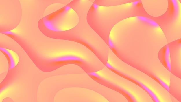 Abstracto Fondo de melocotón Formas fluidas y tonos de gradiente