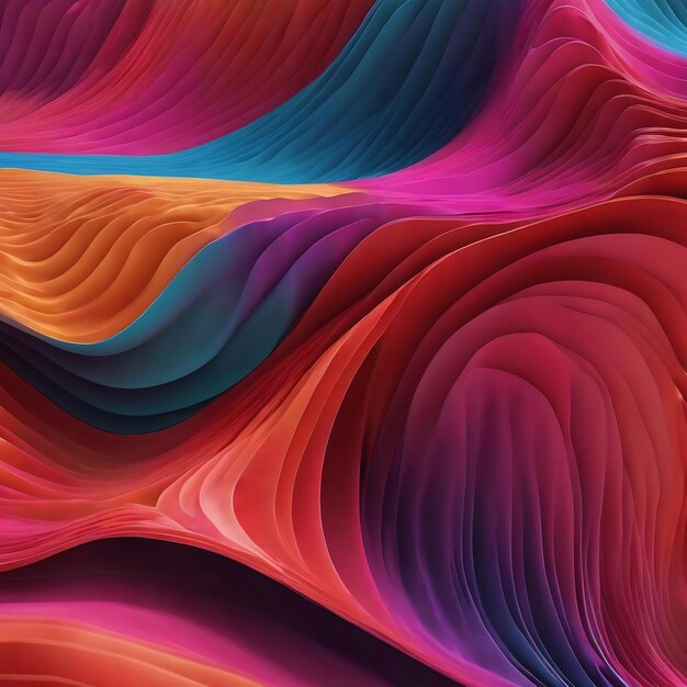 Abstracto fondo de onda 3d para tecnología de negocios papel pintado generativo ai