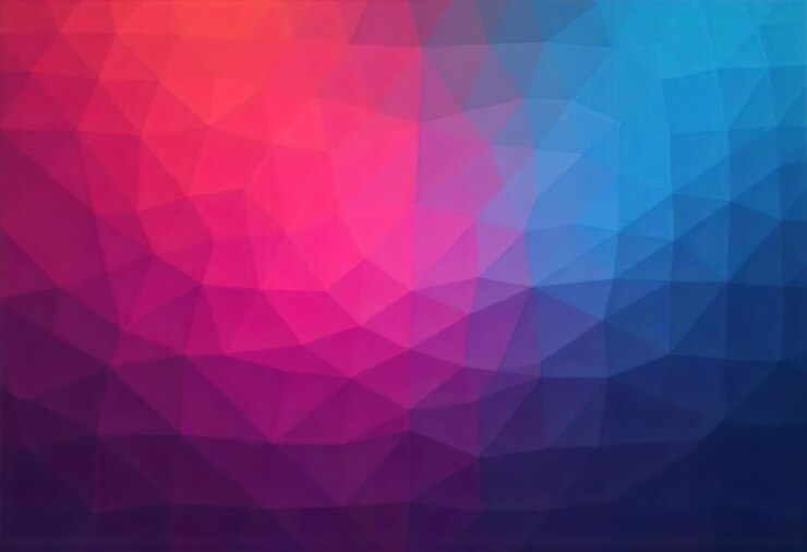 Foto abstracto fondo poligonal de colores