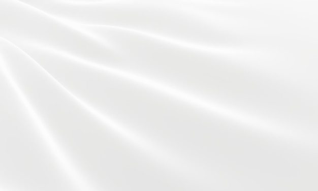 Abstracto fondo de tela blanca ondulada Olas blancas suaves